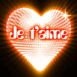 Coeur n�on "Je t'aime" effet disco