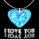 Coeur qui pend "I love you"
