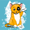 Petit chat qui fait toc toc sur l'�cran