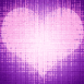 Coeur de pixels d'amour