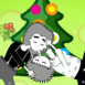 Baiser cartoon de No�l