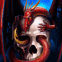 Dragon enla�ant un cr�ne