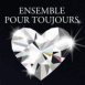 Diamant scintillant en forme de coeur