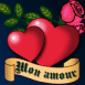Coeur et rose tatou�s je t'aime
