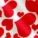 Coeurs imprim�s sur un tissus