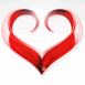 coeur stylis� en m�tal