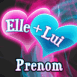 Coeurs "Elle+Lui" entour�s de fum�e