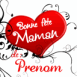 Coeur fleuri "Bonne f�te Maman"