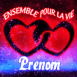 Coeur entrelac�s "ensemble pour la vie"