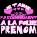 "Je t'aime passionn�ment, � la folie"