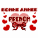 Coeur et ruban pour la nouvelle ann�e