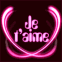 "Je t'aime" et anneaux n�ons rose