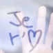 Ecran plein de bu�e: "Je t'aime"