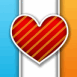 Coeur rayé